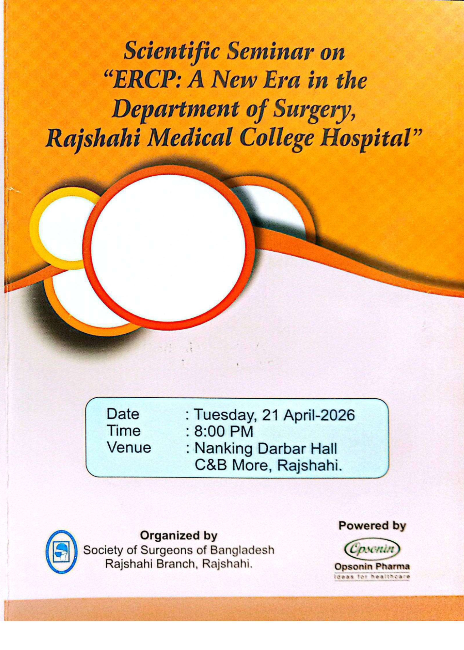 Scientific Seminar on “ERCP: A New Era in the Department of Surgery, Rajshahi Medical College Hospital”