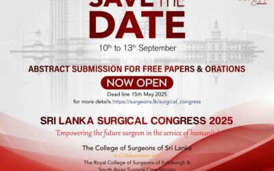 49th Sri Lanka Surgical Congress 2025, 10-13 September.