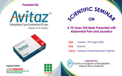 SCIENTIFIC SEMINAR ON Date :Tuesday, 19th August-2025 Time : 8:30 PM, Venue: Nanking Chinese Restaurant, Rajshahi